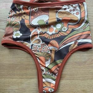 SOLD Solstice Intimates Thong Mushroom Swim